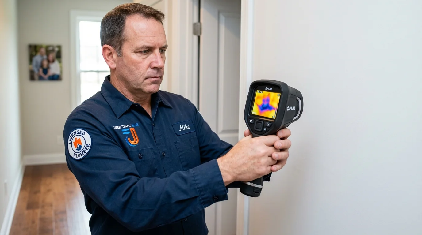 Thermal imaging leak detection by Johns Plumbing LLC in Mohave Valley